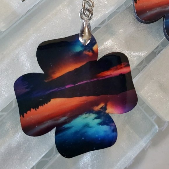 Lake Reflections Earrings - Picture 2 of 8